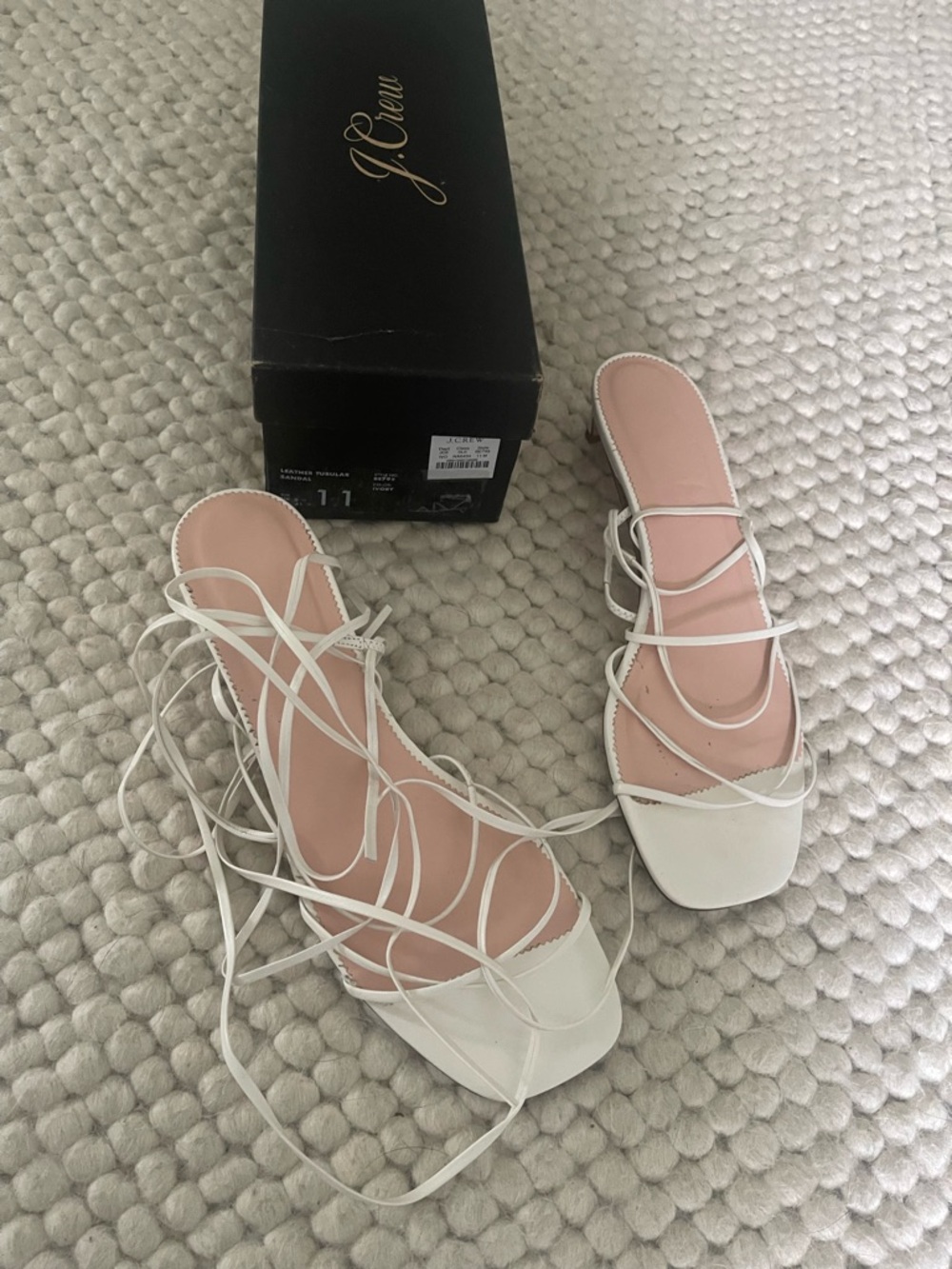 J Crew Leather Tubular sandals size 11